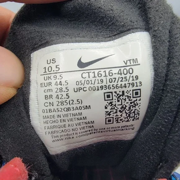 Nike Air Max 270 React Mens 10.5 White Blue Time Capsule Edition Shoes CT1616400 - Picture 9 of 13